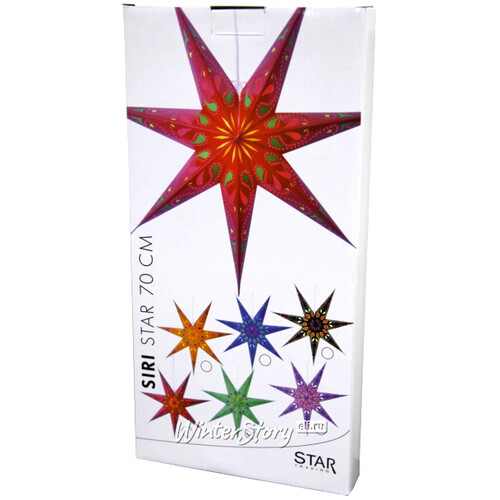 Светильник звезда из бумаги Starlight 70 см красная Star Trading