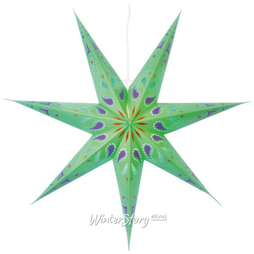 Светильник звезда из бумаги Starlight 70 см зеленая Star Trading