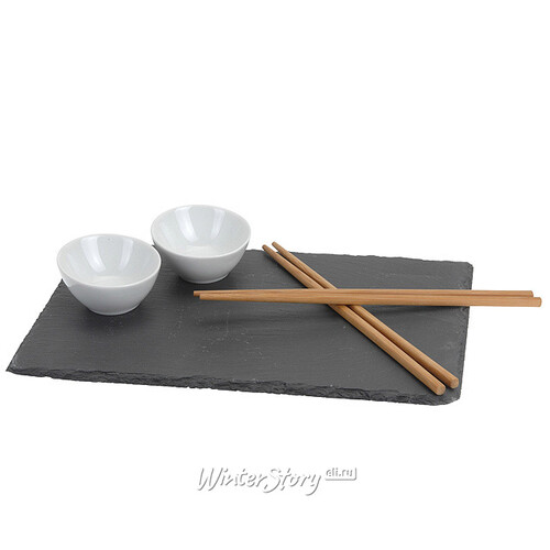 Набор для суши с подносом из сланца, 7 предметов Koopman
