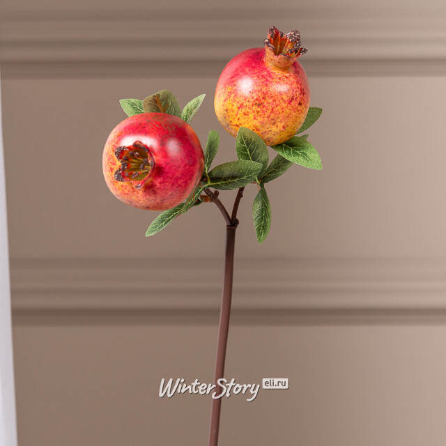 Искусственная ветка Гранат Sharoli 33 см красная EDG