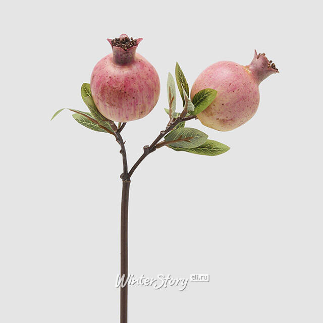 Искусственная ветка Гранат Sharoli 33 см розовая EDG