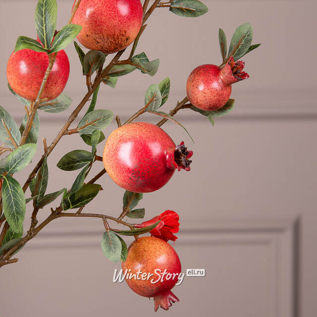 Искусственная ветка Гранат Легрелле 76 см красная EDG