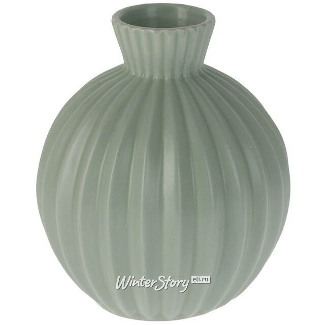 Керамическая ваза Lockerbie 12 см зеленая Koopman