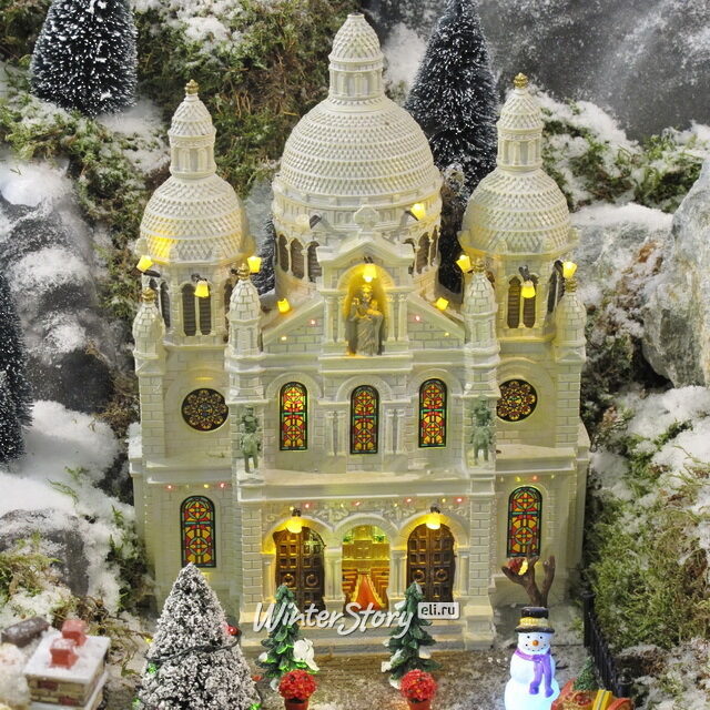 Фасад Кафедральный собор 33*26 см, подсветка Lemax