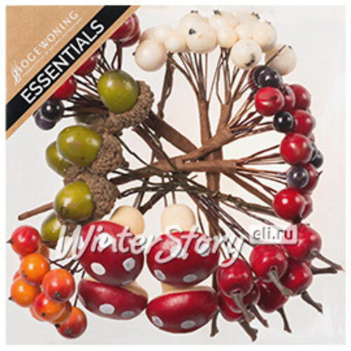 Набор гроздей и ягод для декора Лесные Дары Hogewoning