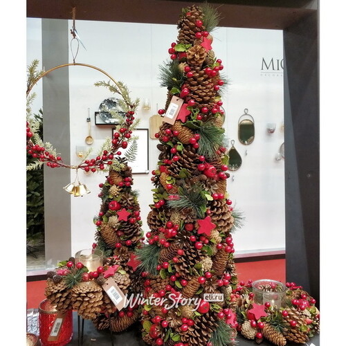 Елка из шишек Красочное Рождество 51 см Hogewoning