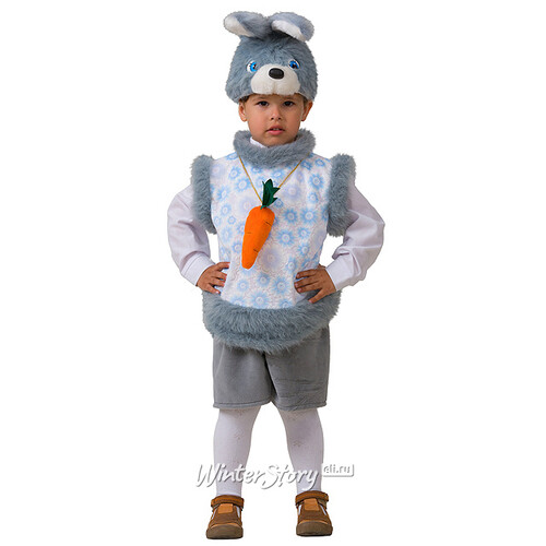 Карнавальный костюм Кролик Кроха, рост 110 см Батик