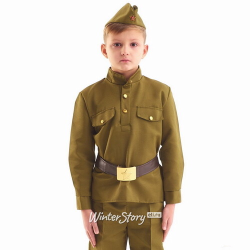 Детская военная форма Солдат в брюках люкс, рост 140-152 см Бока С