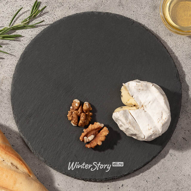 Тарелка для сыра 20 см, сланец Koopman