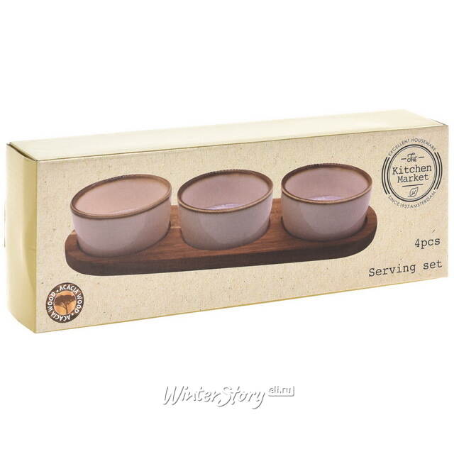 Набор для сервировки Brilly Creme Long 32 см, 4 предмета Koopman