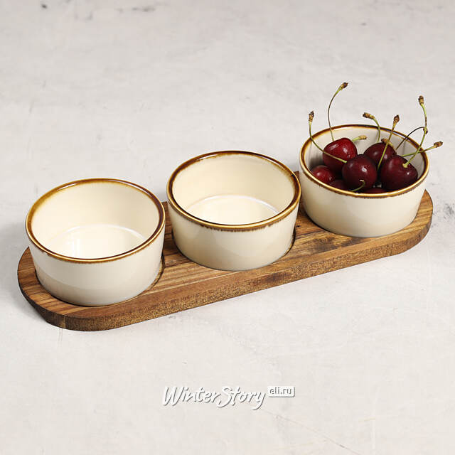 Набор для сервировки Brilly Creme Long 32 см, 4 предмета Koopman