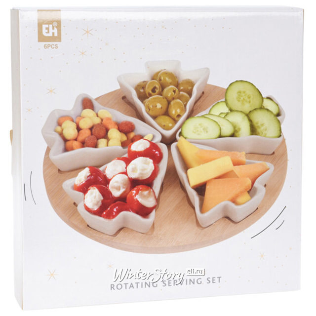 Менажница Melanie 27*5 см, 6 предметов, вращающаяся Koopman (Купман)