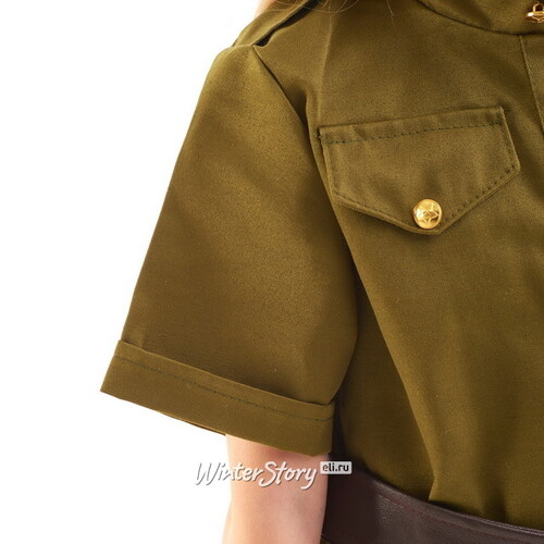 Детская военная форма Солдаточка ВОВ люкс, рост 122-134 см Бока С