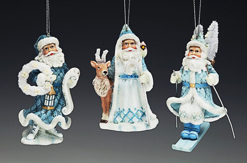 Санта в голубой шубе, 13 см Holiday Classics