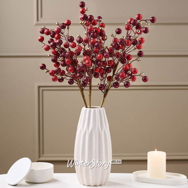 Декоративная ветка с ягодами Эннис: Канун Рождества 60 см Winter Deco