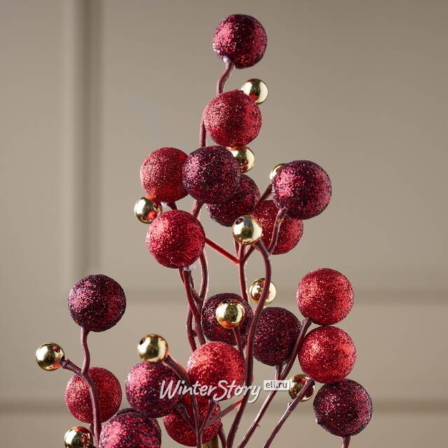 Декоративная ветка с ягодами Эннис: Канун Рождества 60 см Winter Deco