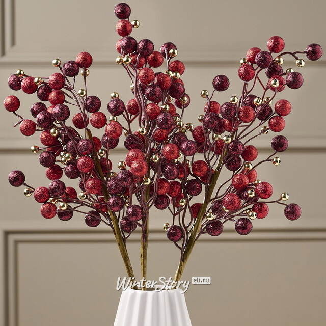 Декоративная ветка с ягодами Эннис: Канун Рождества 60 см Winter Deco