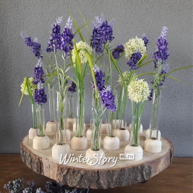 Стеклянная колба для цветов Therios на подставке 15 см Ideas4Seasons