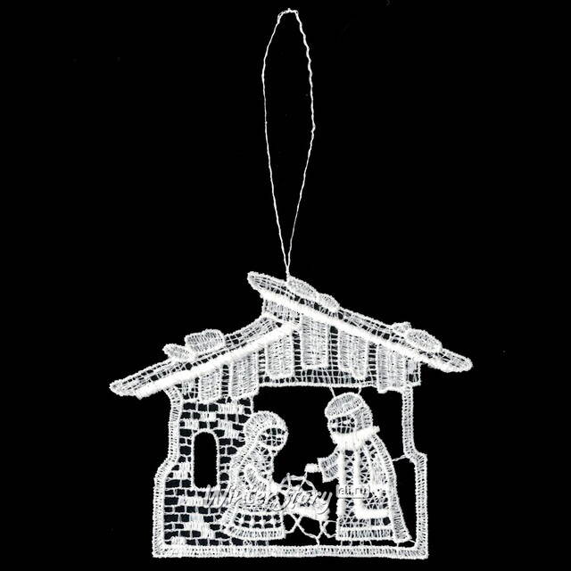 Кружевная елочная игрушка Рождественское Чудо в Вифлееме 9 см Vogel