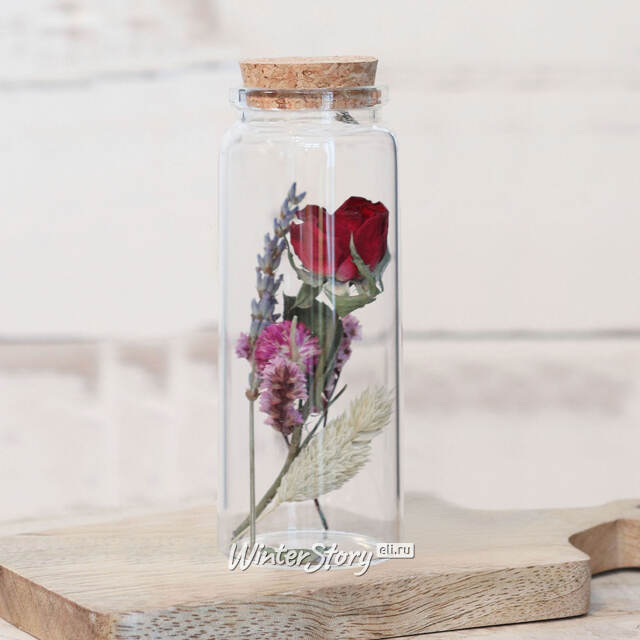 Стеклянная колба с цветами Флорикко: Миллона 13 см Ideas4Seasons