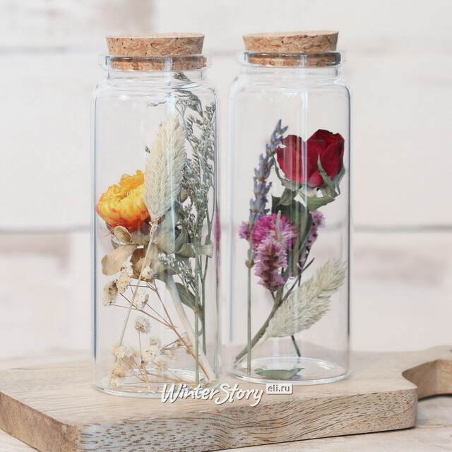 Стеклянная колба с цветами Флорикко: Миллона 13 см Ideas4Seasons