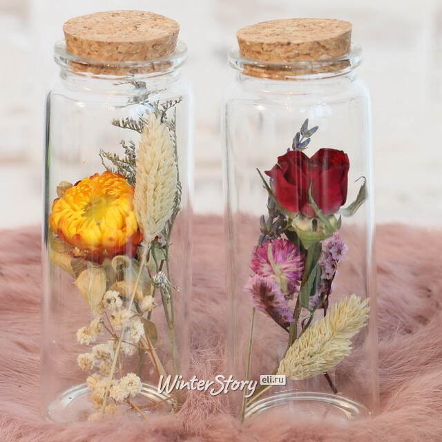 Стеклянная колба с цветами Флорикко: Миллона 13 см Ideas4Seasons