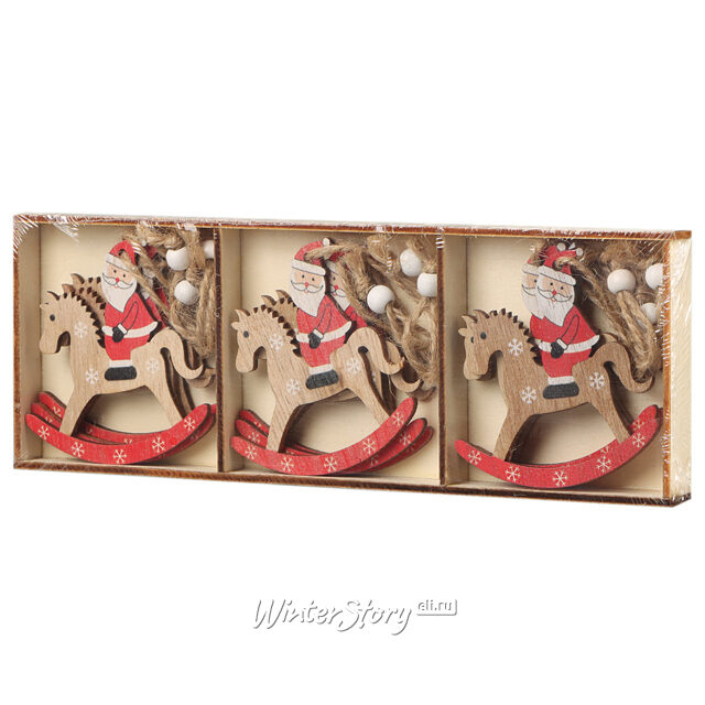 Набор елочных игрушек Рождественские Скачки 7 см, 9 шт, подвеска Breitner