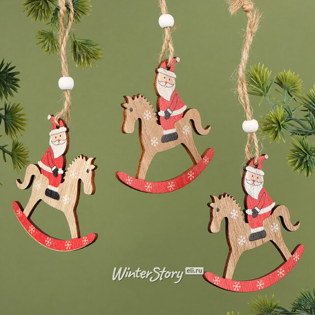 Набор елочных игрушек Рождественские Скачки 7 см, 9 шт, подвеска Breitner