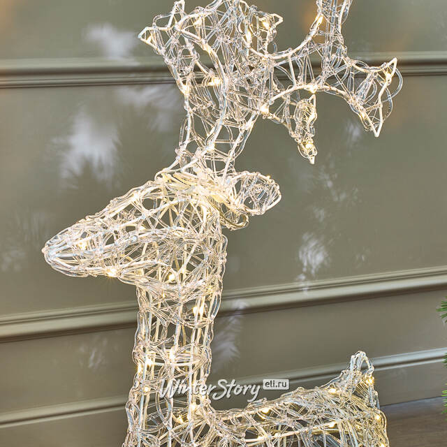 Светодиодный олень Нельсон 78 см, 120 теплых белых LED ламп, IP44 Winter Deco