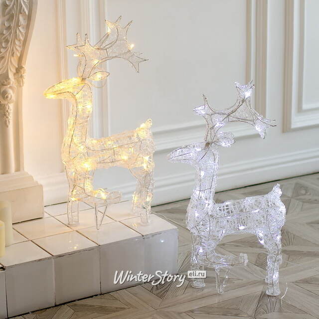 Светодиодный Олень Клифтон 58 см, 40 теплых белых LED ламп, IP44 Winter Deco