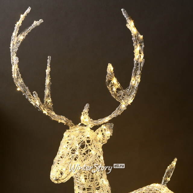 Светодиодный олень Зефир 155 см, 300 теплых белых LED ламп, IP44 Winter Deco