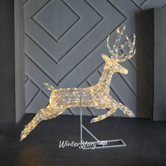 Светодиодный олень Зефир 155 см, 300 теплых белых LED ламп, IP44 Winter Deco