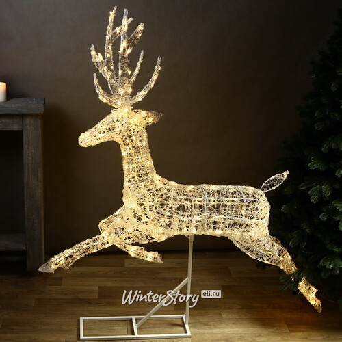 Светодиодный олень Зефир 155 см, 300 теплых белых LED ламп, IP44 Winter Deco