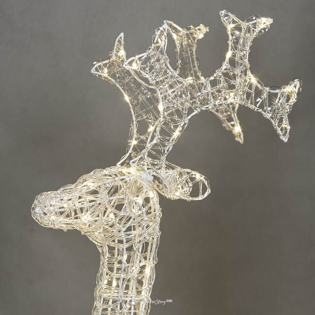 Светодиодный Олень Уитли 78 см, 120 теплых белых LED, IP44 Winter Deco