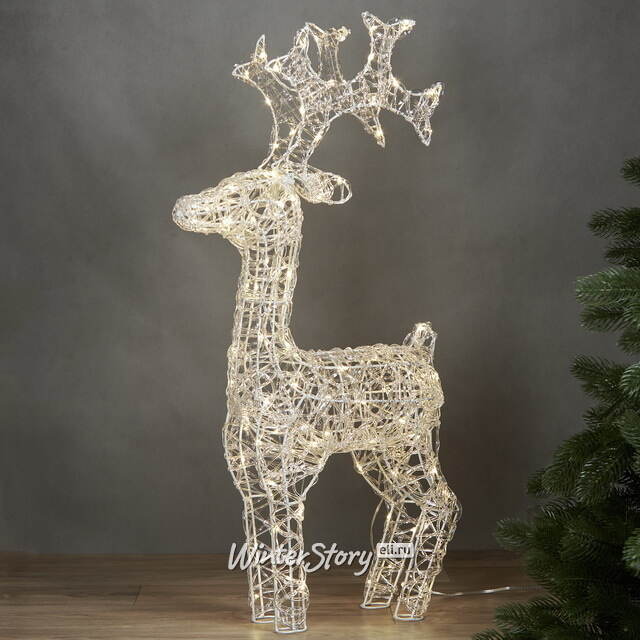 Светодиодный Олень Уитли 78 см, 120 теплых белых LED, IP44 Winter Deco