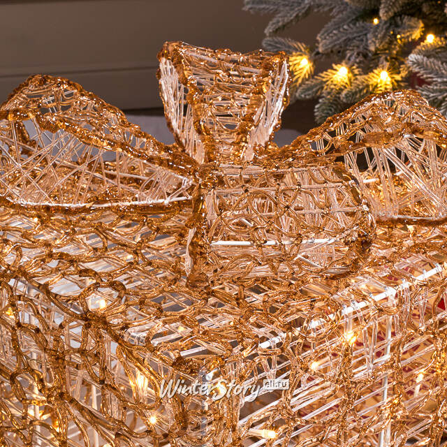 Светящийся подарок Lokka 40 см, 40 теплых белых LED ламп, на батарейках, IP44 Winter Deco