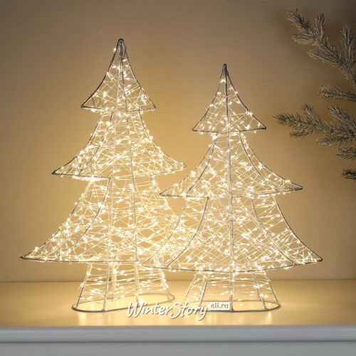 Светодиодная фигура Елка Аноретта 45 см, 700 теплых белых микро LED ламп, IP44 Winter Deco