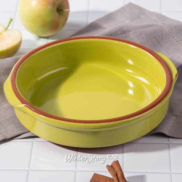 Керамическое блюдо Селена 18*4 см, 650 мл, салатовое Koopman