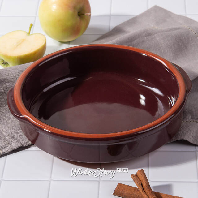 Керамическое блюдо Селена 18*4 см, 650 мл, антрацитовое Koopman