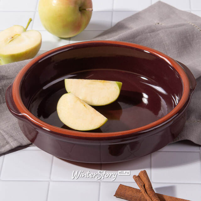 Керамическое блюдо Селена 18*4 см, 650 мл, антрацитовое Koopman