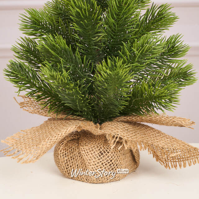 Настольная елка в мешочке Toronto 30 см, ЛИТАЯ 100% Nordic Collection