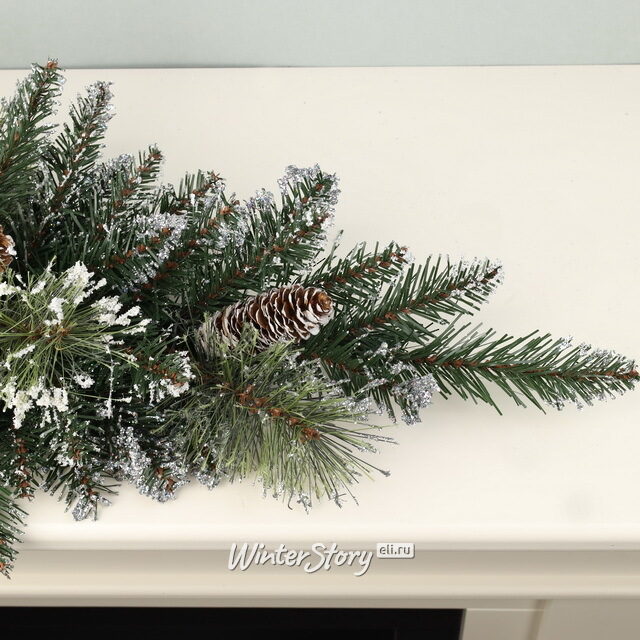 Хвойная композиция Bristle 76 см с шишками, ЛЕСКА + ПВХ National Tree Company