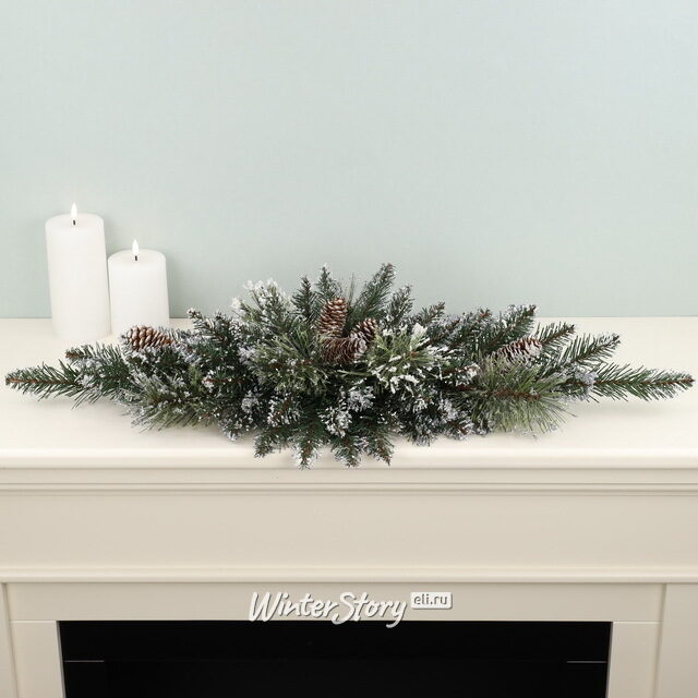 Хвойная композиция Bristle 76 см с шишками, ЛЕСКА + ПВХ National Tree Company