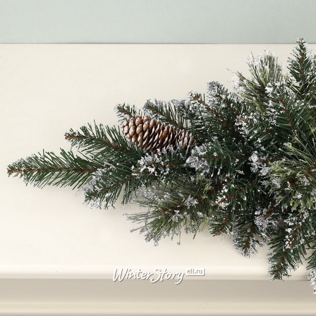 Хвойная композиция Bristle 76 см с шишками, ЛЕСКА + ПВХ National Tree Company