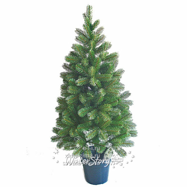 Искусственная елка Дуглас в горшочке 122 см, ЛИТАЯ + ПВХ National Tree Company