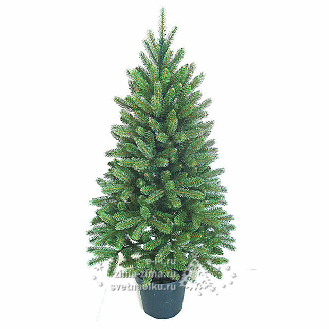 Искусственная елка Джерси в горшочке 122 см, ЛИТАЯ + ПВХ National Tree Company