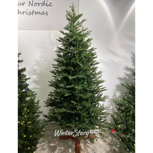 Искусственная елка Falster 213 см, ЛИТАЯ + ПВХ, с деревянной подставкой Nordic Collection