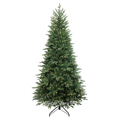 Искусственная елка с лампочками Louisiana 228 см, 500 теплых белых ламп, ЛИТАЯ + ПВХ A Perfect Christmas