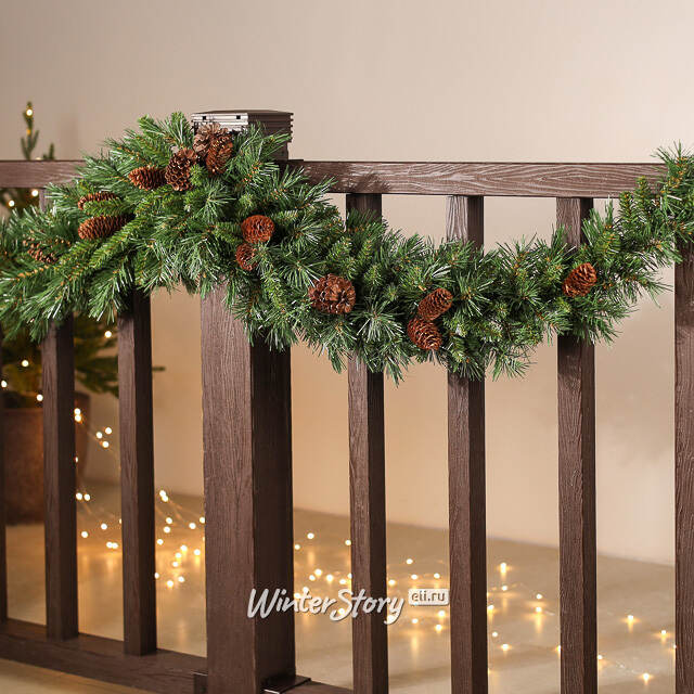 Сваг Еловый с шишками 270*36 см, ПВХ National Tree Company