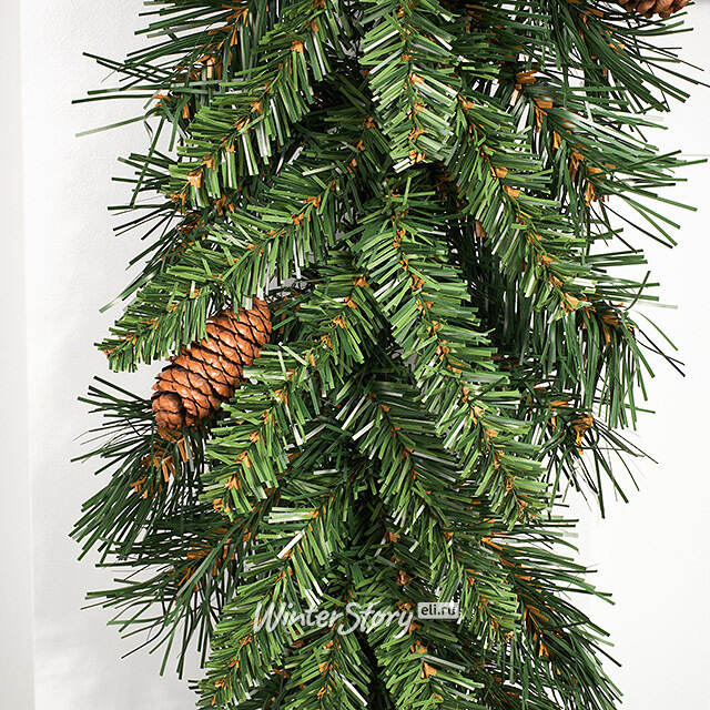 Хвойная гирлянда Еловая с шишками 274*25 см, ПВХ National Tree Company (Нейшнл Три Компани)